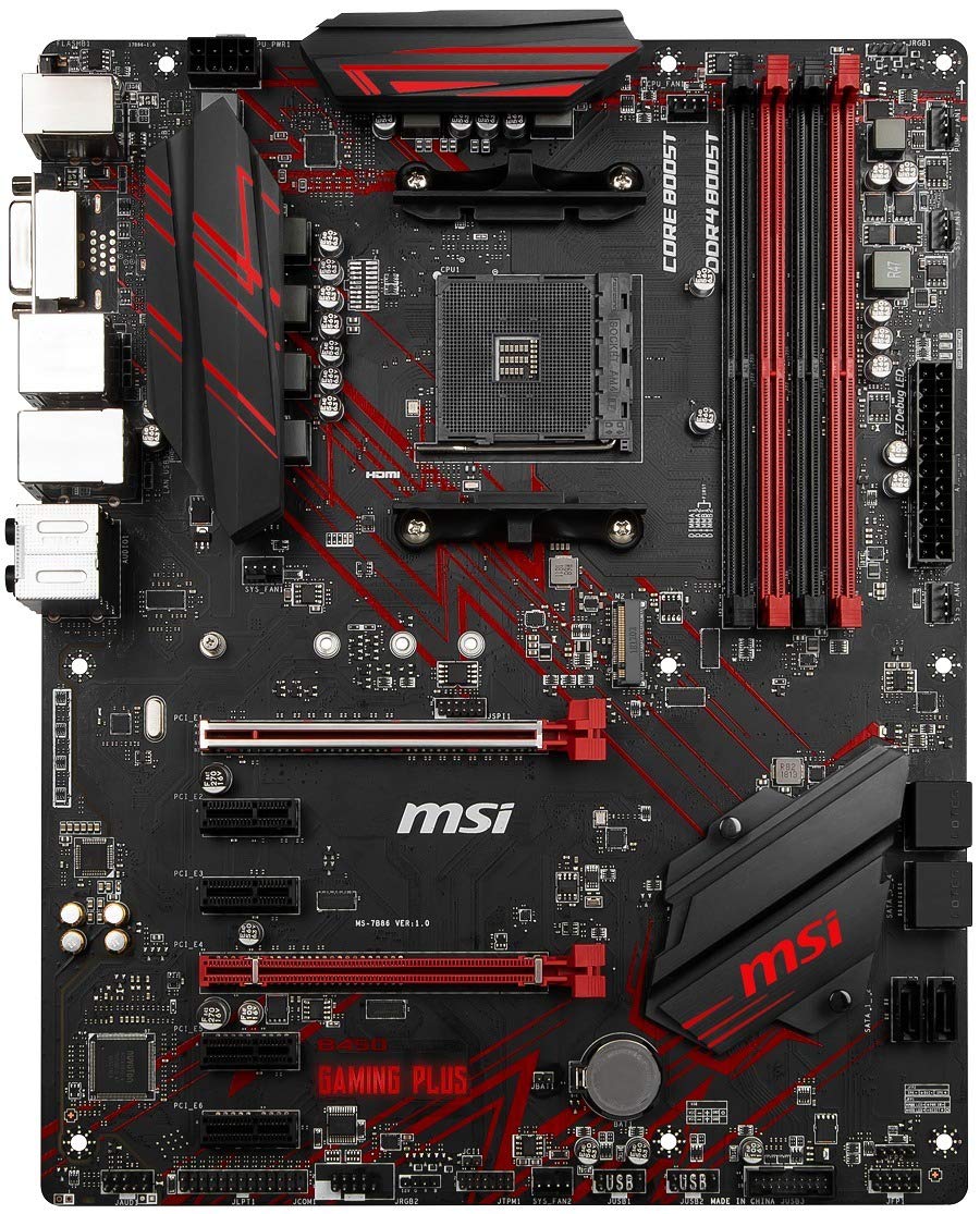 MSI Gaming Plus B450 +ryzen　3500+メモリセット MSI B450 GAMING PLUS Płyta Główna do Komputera PC z AM4